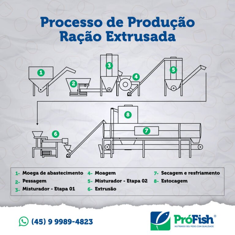 Fábrica de ração para peixes: Fórmulas, equipamentos e custos